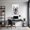Abstract Labrador Artwork Office Demo