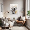 Abstract Labrador Artwork Office Demo