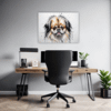 Abstract Pekingese Art Office Demo