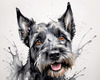 Printable Abstract Art of Scottish Terrier Face