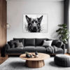 Abstract Shepherd Art Living Room Demo