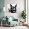 Abstract Shepherd Art Living Room Demo