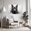 Abstract Shepherd Art Living Room Demo