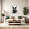Abstract Shepherd Art Living Room Demo