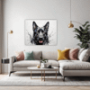 Abstract Shepherd Art Living Room Demo