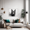 Abstract Shepherd Art Living Room Demo