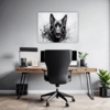 Abstract Shepherd Art Office Demo