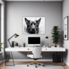 Abstract Shepherd Art Office Demo