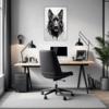 Abstract Shepherd Art Office Demo