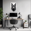 Abstract Shepherd Art Office Demo