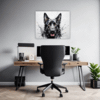 Abstract Shepherd Art Office Demo