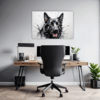 Abstract Shepherd Art Office Demo