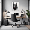 Abstract Shepherd Art Office Demo