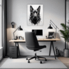 Abstract Shepherd Art Office Demo