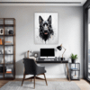 Abstract Shepherd Art Office Demo