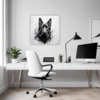 Abstract Shepherd Art Office Demo