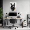 Abstract Shepherd Art Office Demo
