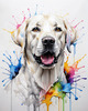 Abstract Sketch of Labrador Retriever with Attentive Eyes