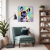 Adorable French Bulldog Living Room Demo