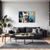 Adorable French Bulldog Living Room Demo