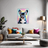 Adorable French Bulldog Living Room Demo