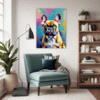 Adorable French Bulldog Living Room Demo