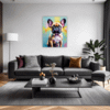 Adorable French Bulldog Living Room Demo