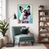 Adorable French Bulldog Living Room Demo
