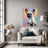 Adorable French Bulldog Living Room Demo