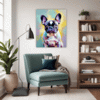 Adorable French Bulldog Living Room Demo