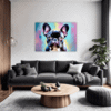 Adorable French Bulldog Living Room Demo