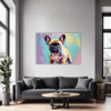 Adorable French Bulldog Living Room Demo