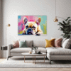 Adorable French Bulldog Living Room Demo