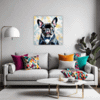 Adorable French Bulldog Living Room Demo