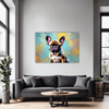 Adorable French Bulldog Living Room Demo