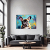 Adorable French Bulldog Living Room Demo