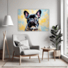 Adorable French Bulldog Living Room Demo