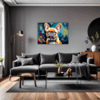Adorable French Bulldog Living Room Demo