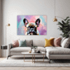 Adorable French Bulldog Living Room Demo