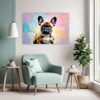 Adorable French Bulldog Living Room Demo