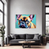 Adorable French Bulldog Living Room Demo