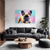 Adorable French Bulldog Living Room Demo