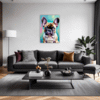 Adorable French Bulldog Living Room Demo