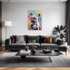 Adorable French Bulldog Living Room Demo
