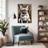 Adorable French Bulldog Living Room Demo