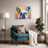 Adorable French Bulldog Living Room Demo