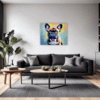 Adorable French Bulldog Living Room Demo