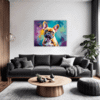 Adorable French Bulldog Living Room Demo