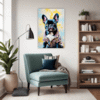 Adorable French Bulldog Living Room Demo