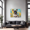 Adorable French Bulldog Living Room Demo